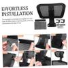 JEWEDECO Adjustable Mesh Headrest for Office Chair Ergonomic Neck Support Pillow Breathable Design Easy Installation Fit for Gaming Office Use view 4