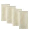 Newbridge Thanksgiving Ivory Fancy Leaves Damask Fabric Napkins Set of 4 view 1