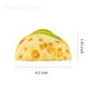 Framendino, 4 Pack Artificial Pancake Taco Fake Burrito Dessert Simulated Food Model Lifelike Props for Display Photography view 2