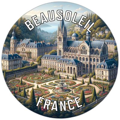 Beausoleil France Souvenir Vinyl Decal Sticker 2-Inch