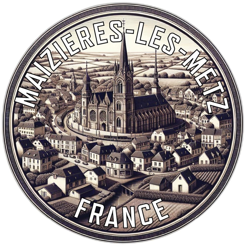 Maizieres les Metz France Souvenir Vinyl Decal Sticker 3-Inch