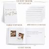 Wedding Guest Book for Guests to Sign, Elegant Wedding Guestbook Ideas, Sign in Book for Bridal and Baby Shower, Polaroid Guest Book, 100 Thick Lined and Blank Pages for Party, Wedding Books view 3