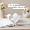 Wedding Guest Book for Guests to Sign, Elegant Wedding Guestbook Ideas, Sign in Book for Bridal and Baby Shower, Polaroid Guest Book, 100 Thick Lined and Blank Pages for Party, Wedding Books view 4