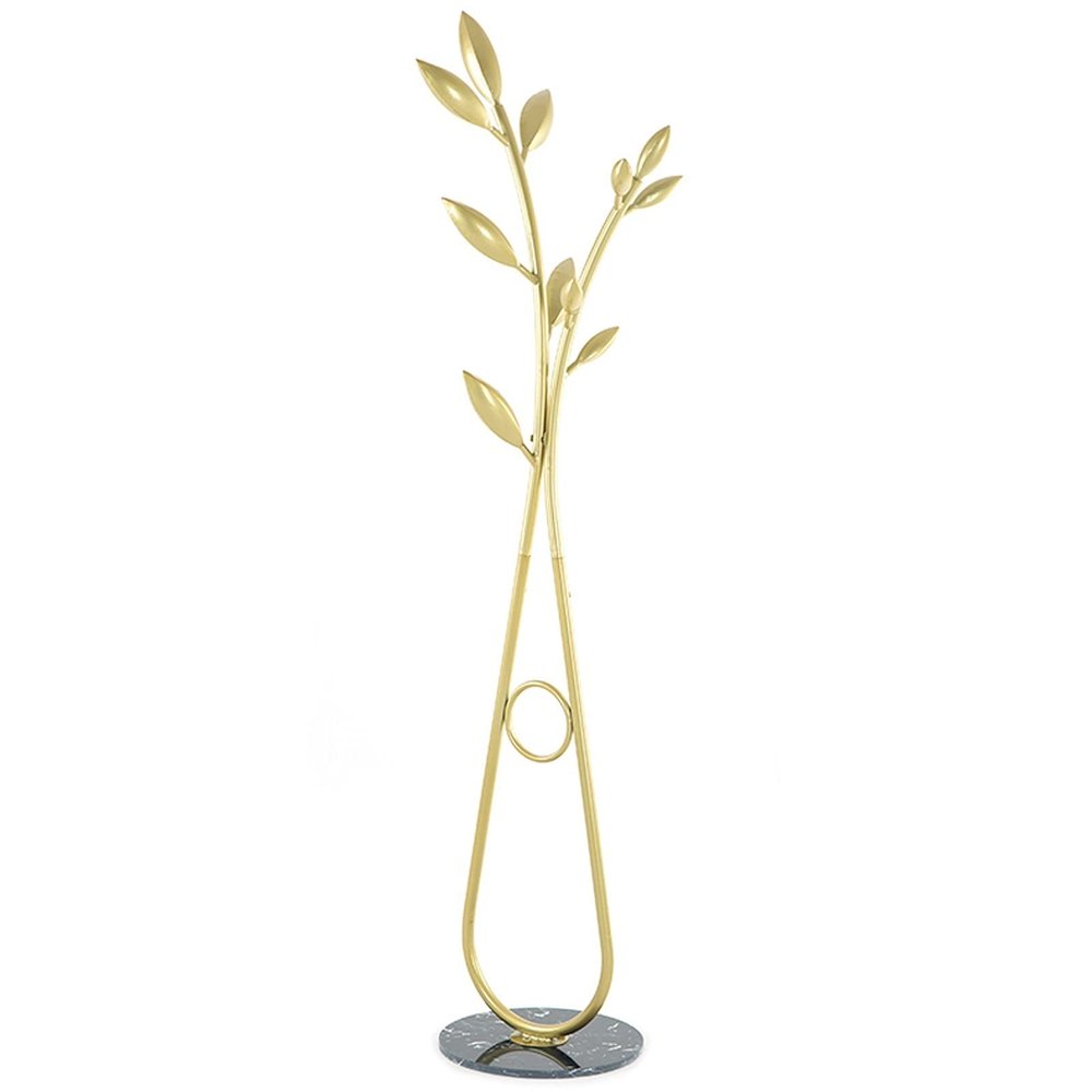 ZCSO Modern Creative Branch-Shaped Coat Rack, Gold, Suitable for Coats, Jackets, Scarves, Hats, Backpacks, Umbrella, Wallets