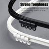 Bendable Ceiling Curtain Track, Room Divider Sliding Curtain Rail, Ceiling Or Wall Mount, Curved Ceiling Track For L, U, Circle Shape Shower Curtain Track(White-wall,90cm/3ft) view 4