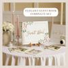 Swanique Wedding Guest Book for Guests to Sign, Elegant Wedding Guestbook Ideas, Sign in Book for Bridal and Baby Shower, Polaroid Guest Book, 100 Thick Lined and Blank Pages for Party, Wedding Books view 2