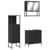 CUMYZO 3 Piece Bathroom Furniture Set Black Engineered Wood,Furniture,Furniture Sets,Bathroom Furniture Sets,Black,46.35kg/101.97ib view 2