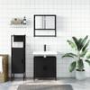 CUMYZO 3 Piece Bathroom Furniture Set Black Engineered Wood,Furniture,Furniture Sets,Bathroom Furniture Sets,Black,46.35kg/101.97ib view 3