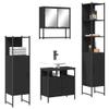 CUMYZO 4 Piece Bathroom Furniture Set Black Engineered Wood,Furniture,Furniture Sets,Bathroom Furniture Sets,Black,69.04kg/151.888ib view 2