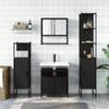 CUMYZO 4 Piece Bathroom Furniture Set Black Engineered Wood,Furniture,Furniture Sets,Bathroom Furniture Sets,Black,69.04kg/151.888ib view 3