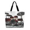 SKTNBM Shopping Bag,Cool Drum Set Print Groceries Tote Bag,unisex Portable Shopping Bag,foldable Reusable Grocery Bags view 3