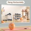 Hasipu Home Gym Mirror 63" L x 28" W - 1PC Large Full Body Mirror for Yoga, Fitness, Garage, Dance Studio, Wall-Mounted, 0.16in Tempered Glass Frameless view 4