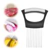 2026 New Onion Holder for Slicing, Stainless Steel Onion Slice Holder Vegetable Slicer Cutter for Potato and Tomato, Kitchen Chopper Slicing Assistant Tool Lemon Slicer Onion Cutter for Slicing (1PC) view 1