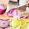 2026 New Onion Holder for Slicing, Stainless Steel Onion Slice Holder Vegetable Slicer Cutter for Potato and Tomato, Kitchen Chopper Slicing Assistant Tool Lemon Slicer Onion Cutter for Slicing (1PC) view 4