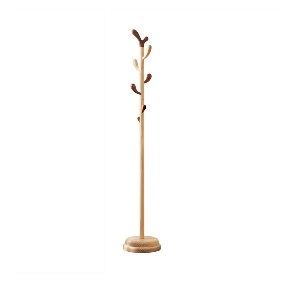ZCSO Corner Coat Rack Coat Rack Free-Standing Hall Tree Stand 8 Hooks Easy to Assemble Standing Hanger Stand for Clothes, Suits, Accessories Standing Coat Rack(A)