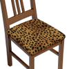 Dining Chair Seat Covers Set of 6, Tan Cheetah Leopard Texture Print Chair Seat Covers Stretch Seat Covers for Dining Chairs Dining Room Chair Covers for Dining Room Kitchen Chairs view 3
