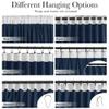 StangH Navy Blue Velvet Blackout Curtains 90 inches Long, Back Tab Privacy Sliding Door Drapes Thermal Insulated Noise Reducing Window Drapes for Living Room, W62 x L90, 2 Panels view 4