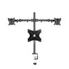 LHXEQJAM T902-B3 Full Motion 360 Degree 10"-27" Dual Monitor Desktop Stand + 32" Monitor Mounting Arm 12kg PC Stand Clamp Base view 1