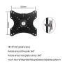LHXEQJAM T902-B3 Full Motion 360 Degree 10"-27" Dual Monitor Desktop Stand + 32" Monitor Mounting Arm 12kg PC Stand Clamp Base view 3