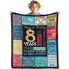 FSUVSJBGT 8 Year Old Boys Gifts Ideas - Birthday Throw Blanket for Boys 8th Birthday Gifts, 60" x 80" view 1