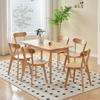 XHWECAN Wood Dining Chairs Set of 6, Louis Dining Kitchen Room Chairs Set with Solid Wood Legs, Wooden Dining Room Chairs Set, Vintage Country Farmhouse Style view 2