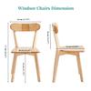 XHWECAN Wood Dining Chairs Set of 6, Louis Dining Kitchen Room Chairs Set with Solid Wood Legs, Wooden Dining Room Chairs Set, Vintage Country Farmhouse Style view 3