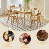 XHWECAN Wood Dining Chairs Set of 6, Louis Dining Kitchen Room Chairs Set with Solid Wood Legs, Wooden Dining Room Chairs Set, Vintage Country Farmhouse Style view 4
