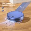 ZCWA Robot Vacuum and Mop, 2 in 1 Robot Vacuum Self-Charging Robot Vacuum Cleaner Compatible with WiFi/APP, Ideal for Hard Floor, Carpet and Pet Hair, Blue view 2