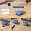 ZCWA Robot Vacuum and Mop, 2 in 1 Robot Vacuum Self-Charging Robot Vacuum Cleaner Compatible with WiFi/APP, Ideal for Hard Floor, Carpet and Pet Hair, Blue view 4