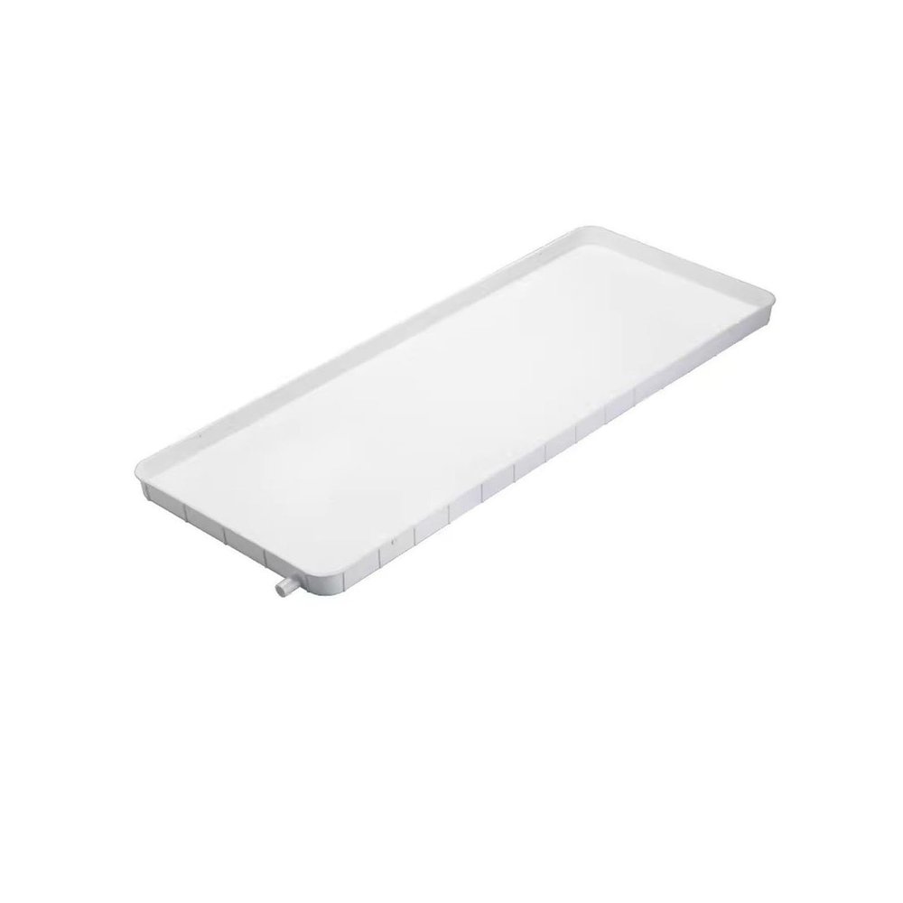 MFLKJHSA Air Conditioning Water Tray with Drain Pipe-Plastic Universal Outdoor Drip Tray-Central Air Conditioning Outdoor Unit