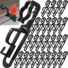 Yulejo 120 Pcs Christmas Black Light Clips Gutter Hooks for Gutters and Shingles Outdoor Xmas Light Gutter Hooks Clips Work with C6 C7 LED Icicle Lights for Xmas Decor view 1