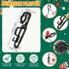 Yulejo 120 Pcs Christmas Black Light Clips Gutter Hooks for Gutters and Shingles Outdoor Xmas Light Gutter Hooks Clips Work with C6 C7 LED Icicle Lights for Xmas Decor view 3