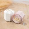 Fornixe Custom Velvet Ring Box 3 Slots Custom Initials and Date Ring Box Personalized Pink Ring Box Custom Wedding Ring Box 3 Slots Jewelry Ring Box view 1