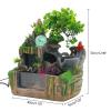 Desktop Rockery Fountain Waterfall,Tabletop Waterfall Fountain with LED Lights and Atomizer,Indoor Waterfall Fountainfor Home Office Living Room Bedroom Decorate view 2