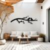 Aportif Birds on Branch Metal Wall Decor, Metal Tree Branch Wall Decor, Birds Art, Living Room Art (White, 53x17 in / 135x97 cm) view 2