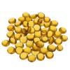 MECCANIXITY Decorative Flat Glass Marbles 12-14mm Rock Vase Filler Beads Pebbles Light Amber for Fish Tank Table Scatter Decor, 100Pcs view 1