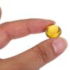 MECCANIXITY Decorative Flat Glass Marbles 12-14mm Rock Vase Filler Beads Pebbles Light Amber for Fish Tank Table Scatter Decor, 100Pcs view 4