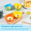 8Pcs Silicone Egg Poacher Cups Non-stick Egg Cups BPA Free Egg Boiler Mold Cup for Microwave Air Fryer Stovetop Egg Cooking view 3