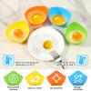 8Pcs Silicone Egg Poacher Cups Non-stick Egg Cups BPA Free Egg Boiler Mold Cup for Microwave Air Fryer Stovetop Egg Cooking view 4
