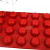 24 Well Flat Bottomed Round Cube Shape Silicone Cake Mould Ice Cube Candy Chocolate Making Tools DIY Baking Accessories view 4