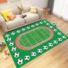 ZLXMN Soccer Field Area Rug 3x4ft Green Football Field Soccer Rug Sports Floor Mats Washable Rugs for Boys Bedroom Kids Floor Mats Boys Rug Kids Area Rug for Playroom Indoor Rug view 1