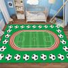 ZLXMN Soccer Field Area Rug 3x4ft Green Football Field Soccer Rug Sports Floor Mats Washable Rugs for Boys Bedroom Kids Floor Mats Boys Rug Kids Area Rug for Playroom Indoor Rug view 3