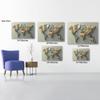 ANRUOXI - Grey White Simple Canvas Wall Art, Small World Map Pictures, 18x24 Inch view 4