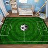 ZLXMN American Football Field 5x8ft Area Rug Green Sports Soccer Field Rug Kids Mats Floor Playroom Boy Rug for Living Room Bedroom Carpet Indoor Throw Rugs Modern Decor Non-Slip Doormat view 3