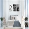 3 Panels Audrey Hepburn Wall Art Framed - Black and White Audrey Hepburn Poster Framed Wall Decor, Vogue Wall Art Audrey Hepburn Pictures for Women's Room Ready To Hang 16x24''x3pcs view 3