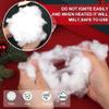 Aodaer Christmas Fake Snow Decor 750g Artificial Snow Decorations Fluffy Soft Cotton Fake Snow Indoor Fiber Snow for Christmas Tree Holiday Table and Winter Mantle Village Display Outside view 3