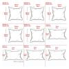 SWJ-swjssb Waterproof Throw Pillow Covers 18x18,20x20,20x28 Inch Square Rectangle Pillow Cases Decorative Sofa Cushion Covers Couch Pillowcase King Size Queen Protectors(Orange,30x50 cm(1pc)) view 4
