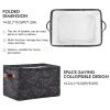ALAZA Bat Starry Halloween Large Storage Baskets for Organizing Foldable Storage Bins for Shelves Home with Handles 2 Pack view 2