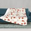Wxenaiedk Canadian Maple Leaf Throw Blanket for Couch Sofa Or Bed Throw Size, Soft Fuzzy Plush Lightweight Blanket, Black, rtdf03e view 3