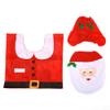 Christmas Themed Bathroom Decor Set - Toilet Seat Cover, Rugs, Tank Cover view 2